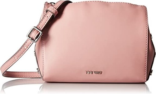Nine West Sheer Genius Convertible Crossbody Detachable Strap Medium Pink NWT