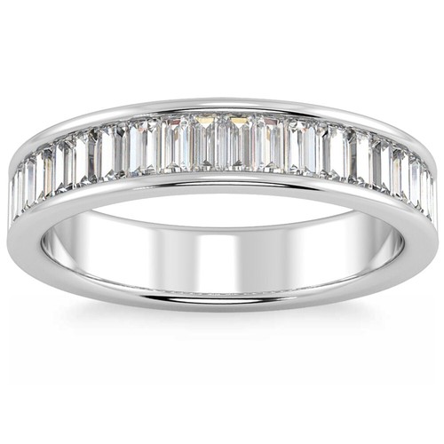 1Ct TW Baguette Diamond Channel Set Wedding Ring 14k G Lab Grown