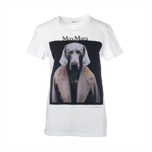 Max Mara Cotton T shirt S Ladies' White 19460109 DOG