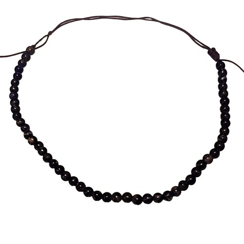 VETEMENTS Collana Choker Perline Argilla Marrone Scuro Whimsigoth Sirena Boho Hippie