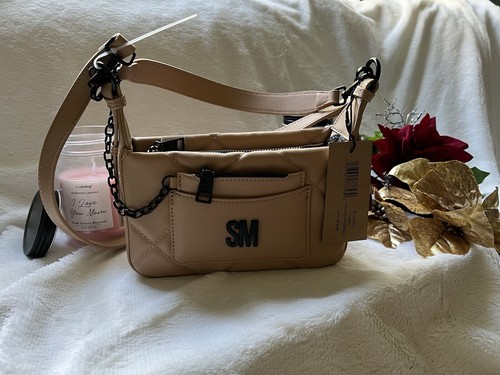 NWT Steve Madden Bvilma Quilted Shoulder Crossbody Bag Camel Color