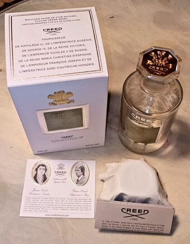 Creed Green Irish Tweed Cologne 250ml EMPTY Bottle W  Box And Inserts