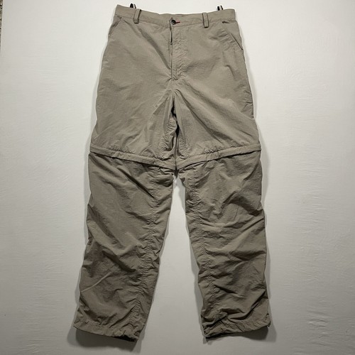 Pantaloni da uomo The North Face convertibili con zip kaki sabbia escursionismo cargo 32x30