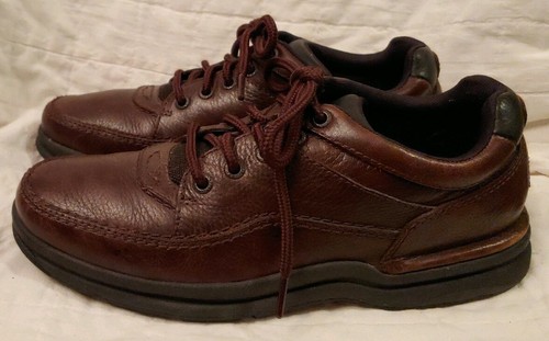Rockport Men's Casual Brown Leather Lace Up Oxfords 8 M #506377 EUC