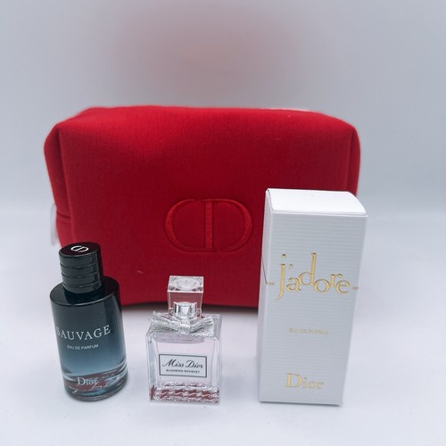 Dior Fragrance Mini 3pcs Set with Trousse Pouch