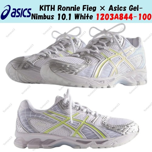 KITH Ronnie Fieg × Asics Gel Nimbus 10.1 White 1203A844 100 Men's Size