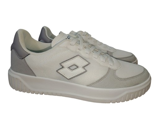 Scarpe Sneakers Lotto Venus 1 Amf Donna in Pelle e Nylon Bianco grigio