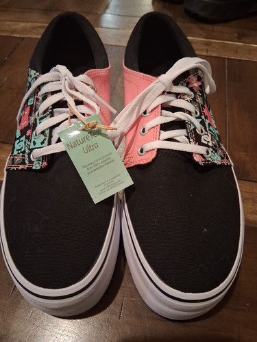 LI NING DC Shoes Skate Sneakers Black Pink With NatureTex Ultra Lining Size 9