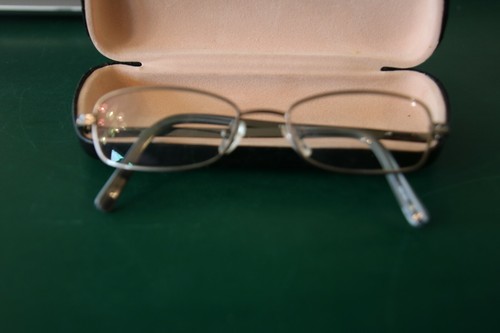 CHLOE CE KSC810 GUNMETAL RECTANGULAR GLASSES FRAMES 49 16 135 W/Rhinestones