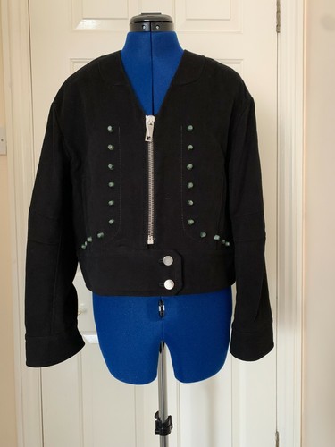 Sportmax by Max Mara   Bomber oversize nero in tessuto scamosciato (GB = 8)