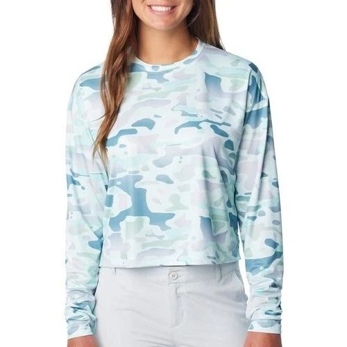 Columbia Women's Super Tidal Light Long Sleeve Top  Light Blue  M