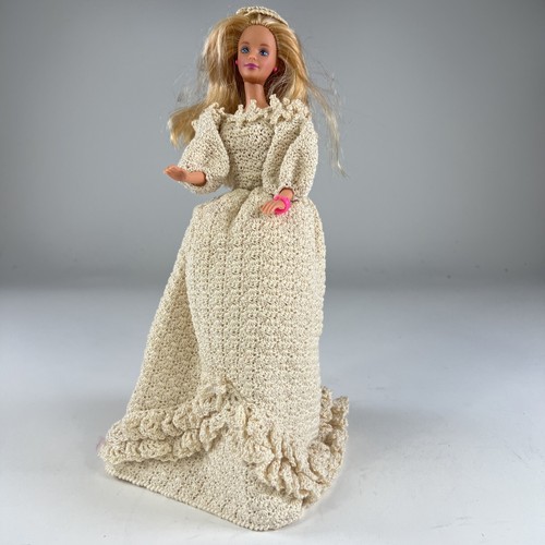 OFF WHITE Barbie bambola Southern Belle abito bianco sporco vestito con cappello