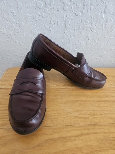 BASH Vtg 90s Goodyear Neolite GH Bass Penny Loafers Weejuns Bode Burgundy Mens Size 8