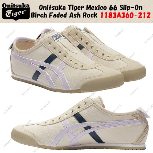 Onitsuka Tiger Mexico 66 Slip On Birch Faded Ash Rock b Unisex Size