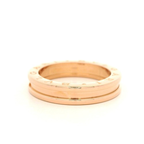 BVLGARI Autentico Designer Bulgari Oro Rosa 18k B. Anello Zero 1 Fascia Tg 61