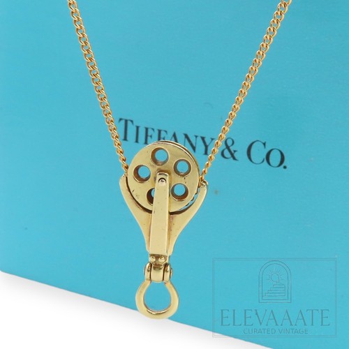 Tiffany & Co. × Ralph Lauren Nautical Pulley Necklace 18K Yellow G TO162