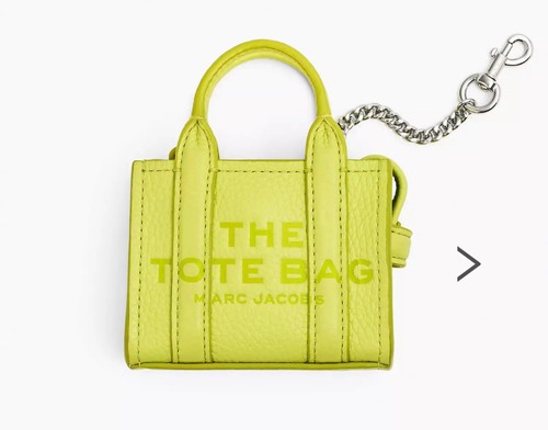 Charm borsa Marc Jacobs The Nano nuovo con etichetta   Limoncello