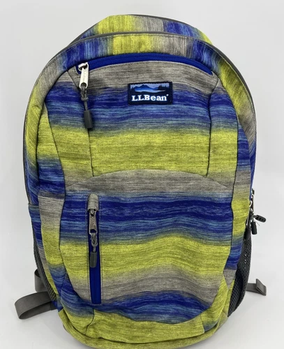 L.L.BEAN LL Bean Big Nylon LEDGE Laptop School Backpack Item 296973