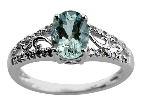 Aquamarine Gemstone Cocktail Ring Size 7 925 Sterling Silver Indian Jewelry