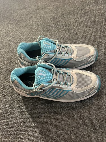 OrthoFeet Biofit 975 Women’s Size 12 B Orthopedic Shoes Teal Gray Silver