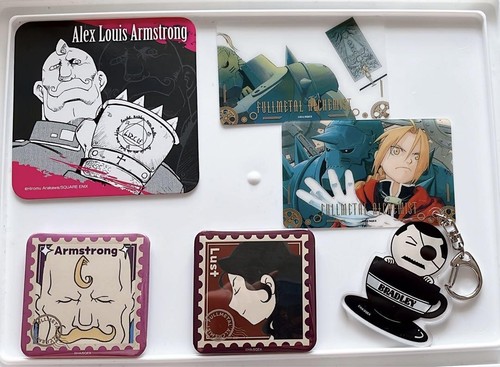 Fullmetal Alchemist Trading Clear Card Acrylic Keychain Square Button Badge