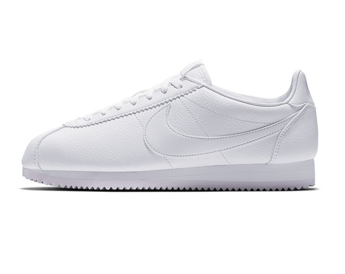 NIKE CORTEZ Nike Classic Cortez Leather 2018 Mens   Triple White   UK 10.5 (EU 45.5) US 11.5