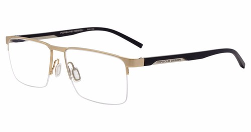 PORSCHE DESIGN P8775 Eyeglasses Eye Glasses B000 GOLD BLACK ME Authentic New