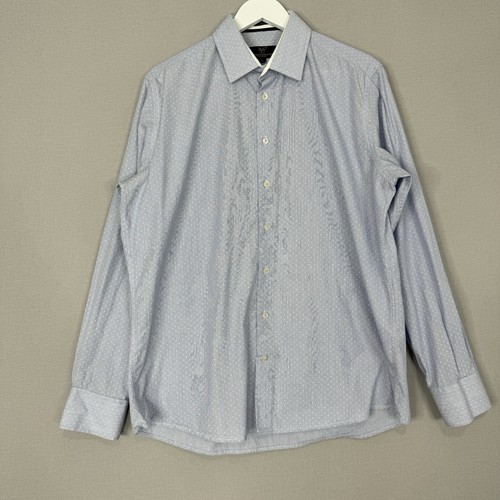 Versace 19 69 Abbigliamento Sportivo Srl camicia uomo elegante grande blu a pois
