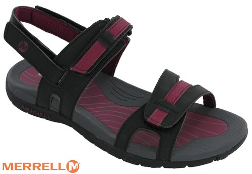Sandali Merrell Lissum Ridge Convert donna punta aperta da passeggio chiusura touch UK 4 8