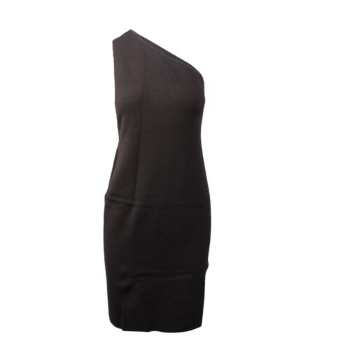 ABITO IN MAGLIA MONOSPALLA NERO BOTTEGA VENETA NUOVO CON ETICHETTE TAGLIA 36 $2200