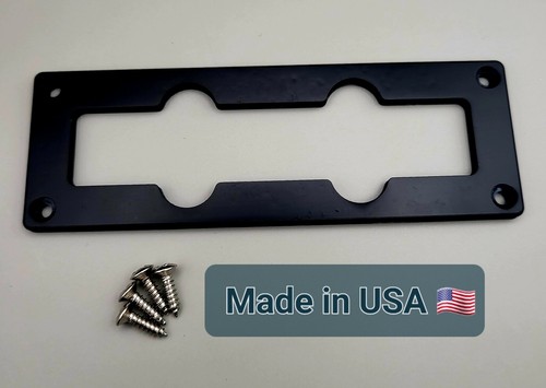 Jazz Bass Bridge Pickup Ring with holes and mounting hardware