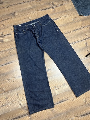 LAUREN RALPH LAUREN Ralph Lauren Ashton 5 Pocket Blue Raw Denim Straight Jeans Pants Size 38 34