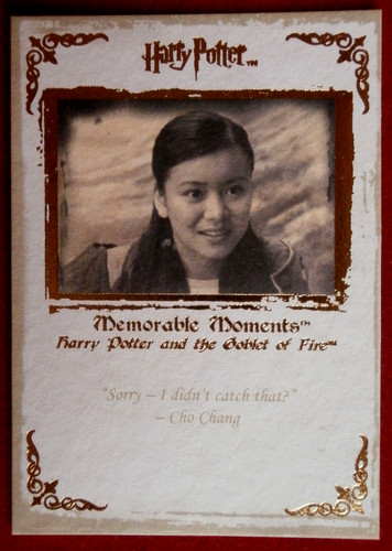 HARRY POTTER   MEMORABLE MOMENTS #1   Card #63   "Sorry   I Didn't Catch That"
