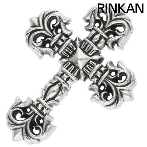 CHROME HEARTS Collana Top Uomo Cromo Cuori Filigrana Croce SM Filigrana Croce Argento Usato