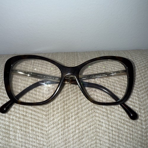 CHANEL EYEWEAR CHANEL 3329H c.714 EYEGLASS FRAME MOTHER OF PEARL TEMPLE WITH CC LOGO NUMBERED