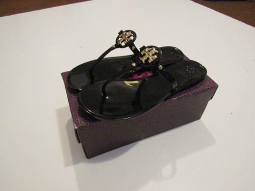 TORY BURCH scarpa sandali donna neri perfetti mini miller perizoma piatto taglia 5
