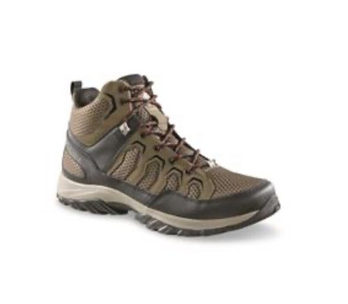 COLUMBIA MONTRAIL Men’s Columbia Granite Trail™ Mid Waterproof Hiking Boot  9 (Mud Black)