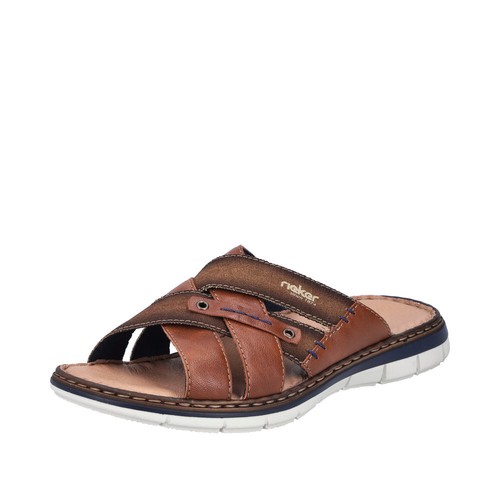 Rieker Men's Slippers Sandals Brown 25199