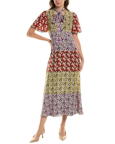 Valentino abito midi seta donna nero 38