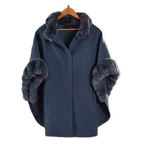 $25K LORO PIANA Salzburg Cape Vicuna & Baby Cashmere with Chinchilla fur