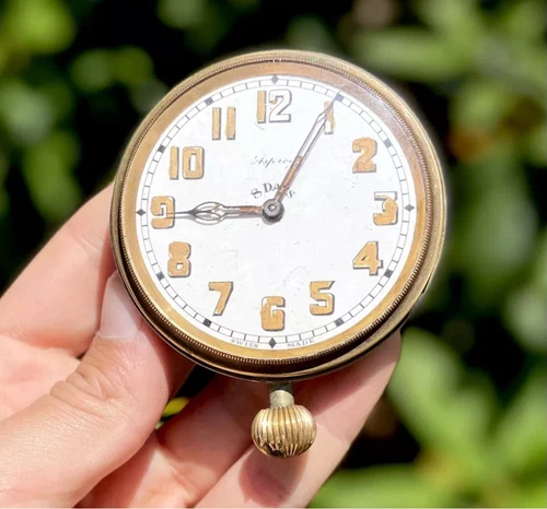 Asprey 8 Day Goliath Military Pocket Watch