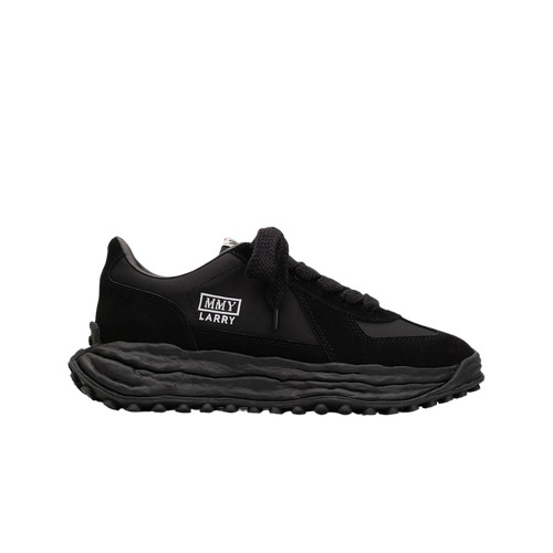 Maison Mihara Yasuhiro Larry OG Sole Mix Material Low top Sneakers Black Black