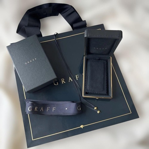 GRAFF Necklace Box Case Empty Box Rare Vertical Shopper
