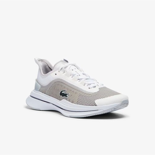 LACOSTE SPORT NEW Lacoste Run Spin Ultra Textile Sneakers Shoes Lace Up Mesh White Womens 9.5