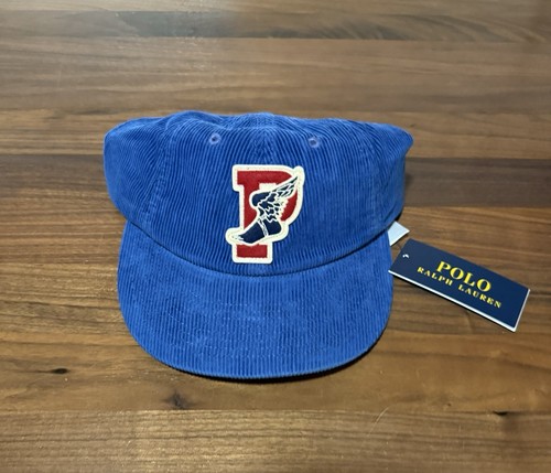 Polo Ralph Lauren P Wing Corduroy Ball Cap Royal Blue Adjustable Hat