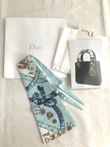 Sciarpa di seta Christian Dior My Lady Mitzah per borsa abito diorama j'adior