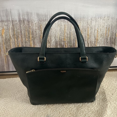 TUMI Sinclair Camila Dark Green Business Tote Bag W O Crossbody Strap