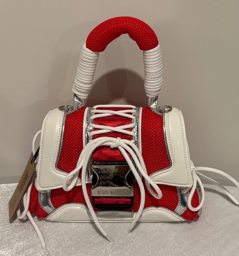 NWT Steve Madden Women's Red Multi Bdiego Crossbody Bag Purse $128