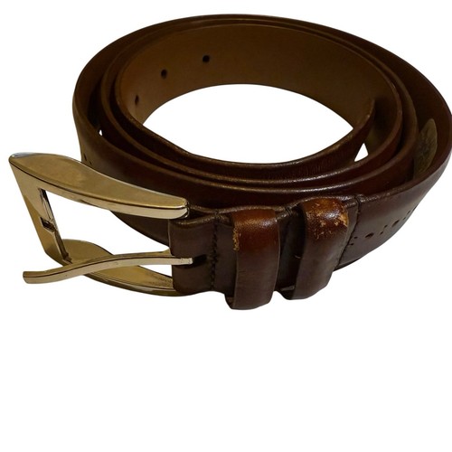 Allen Edmonds 47206 Wide Basic Chili Calfskin Leather Dress Belt Size 42 USA