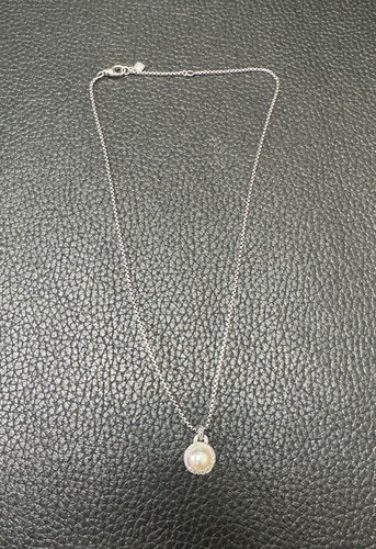 Collana Ciondolo Perla Petite Cerise David Yurman con Diamanti Pavimentazione